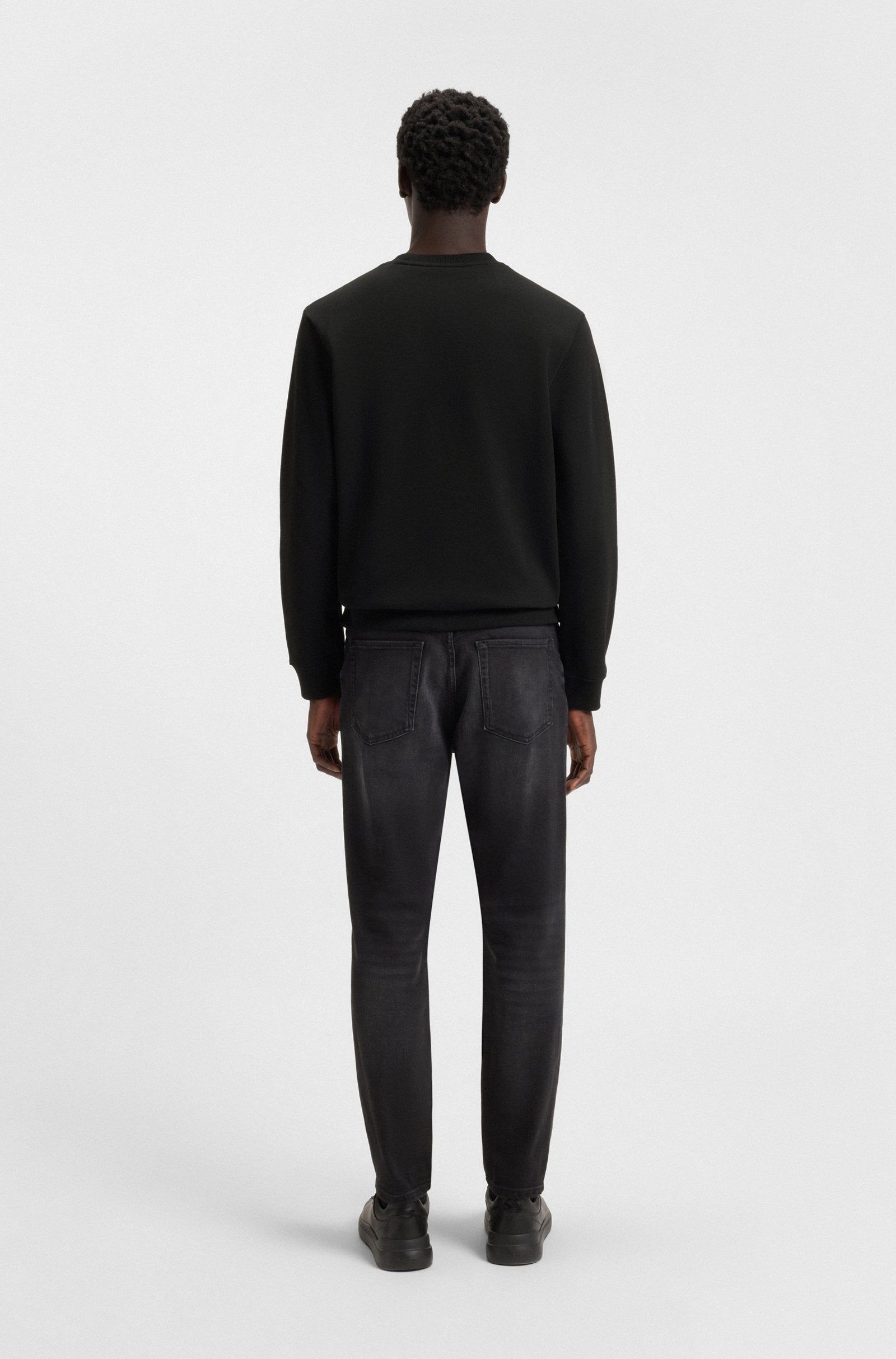 Sudadera de felpa de algodón con etiqueta con logo