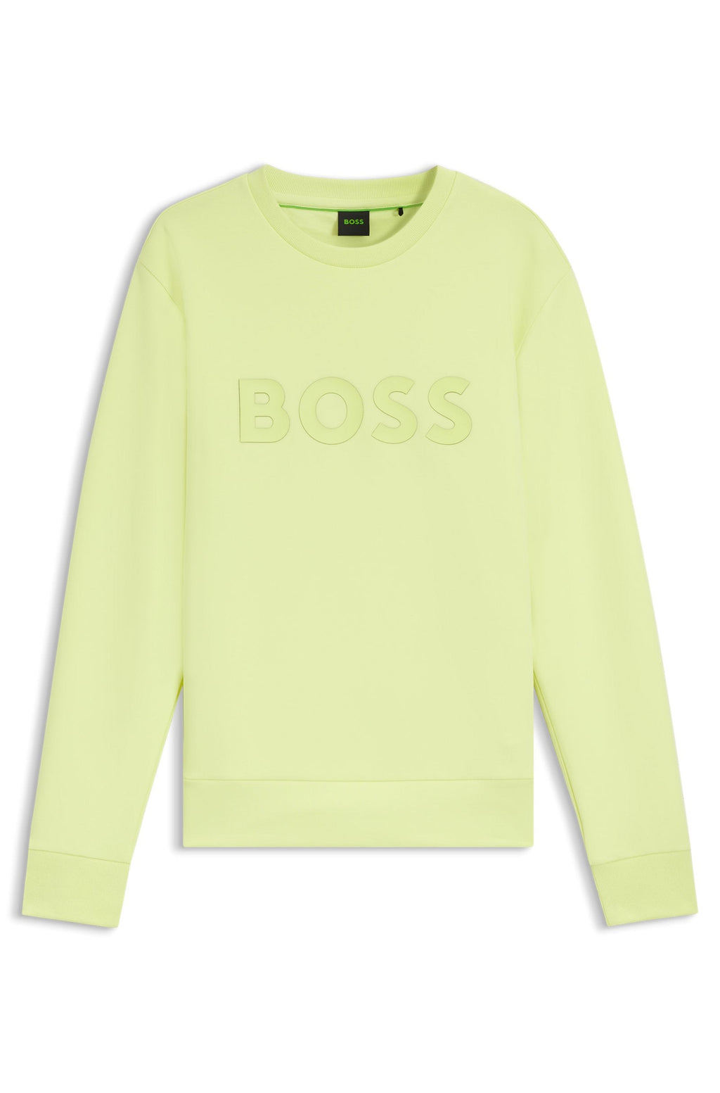 Sudadera de algodón elástico con logo tipo sándwich