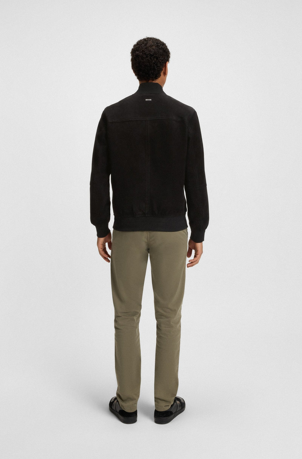 Chaqueta regular fit de ante