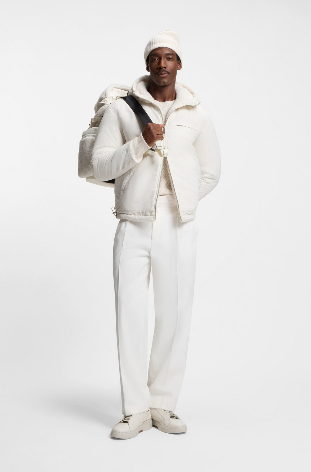 Chaqueta reversible BOSS x Steiff en tejido de peluch