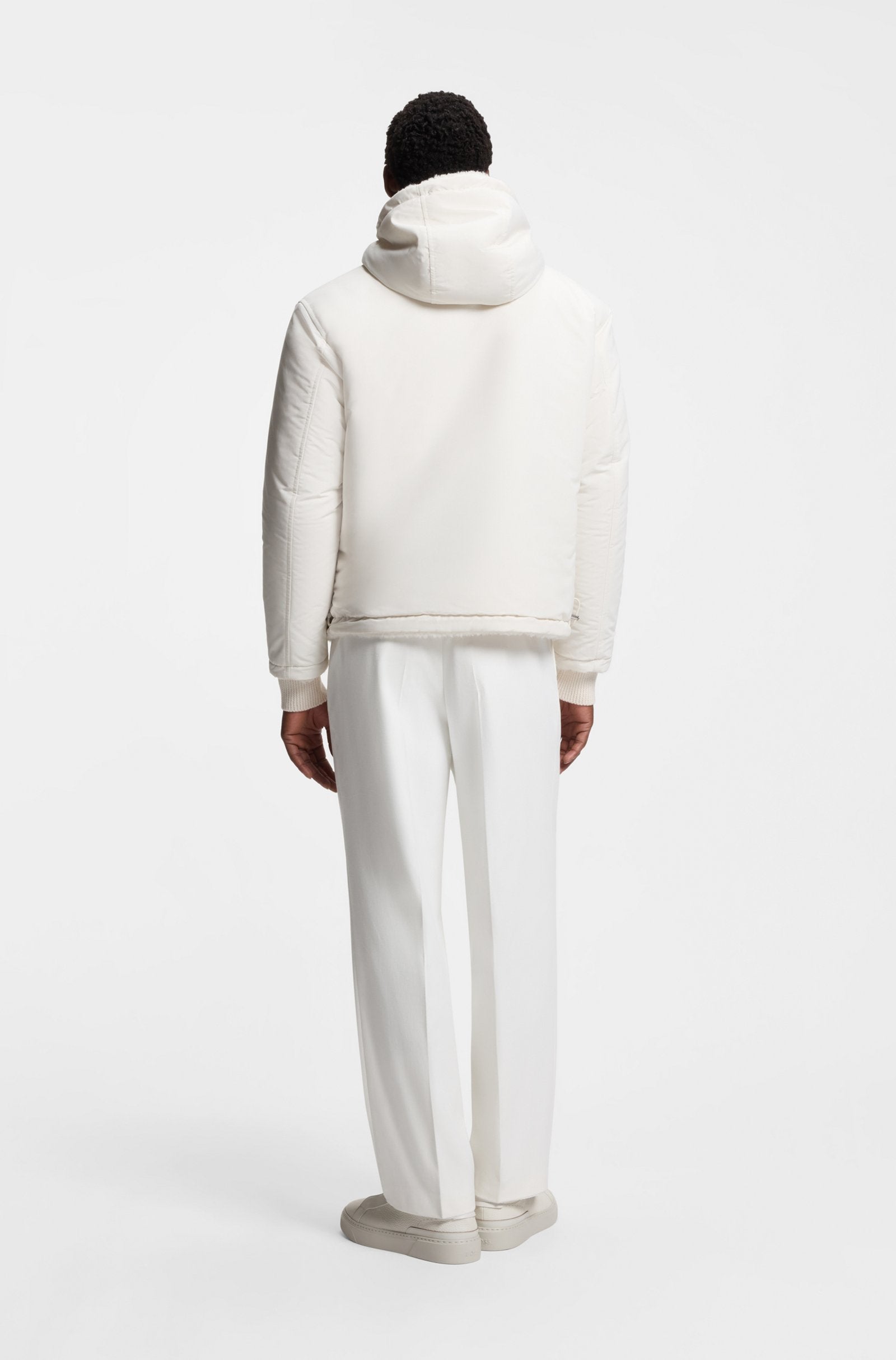 Chaqueta reversible BOSS x Steiff en tejido de peluch