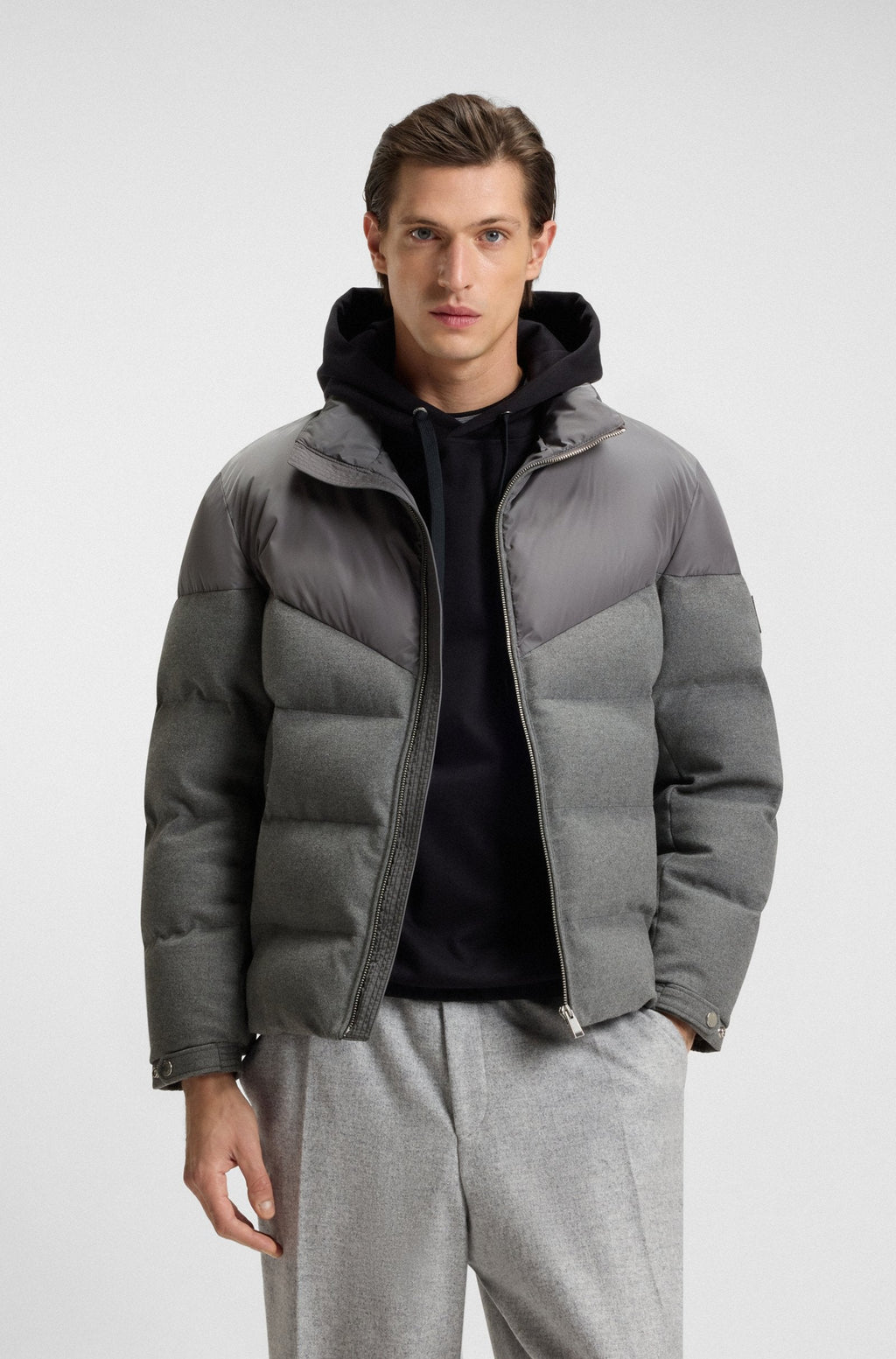 Cazadora impermeable de franela cepillada