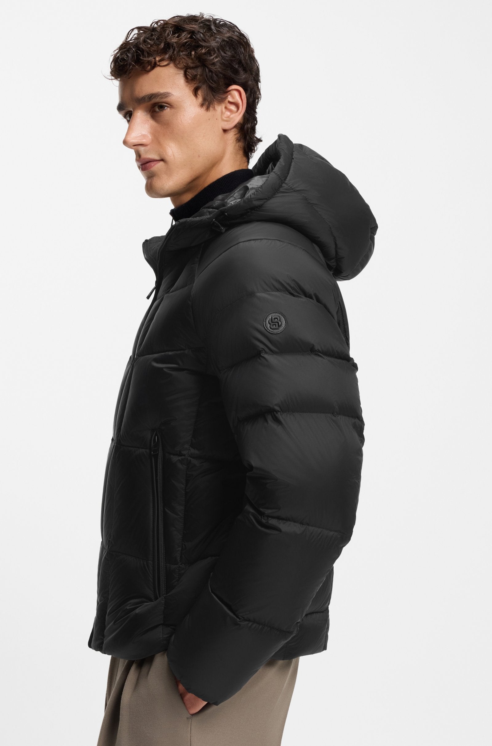 Chaqueta acolchada repelente al agua de tafetán ligero