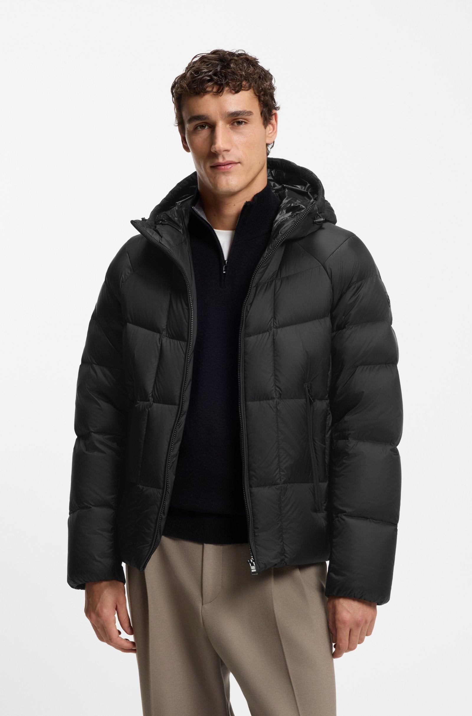 Chaqueta acolchada repelente al agua de tafetán ligero