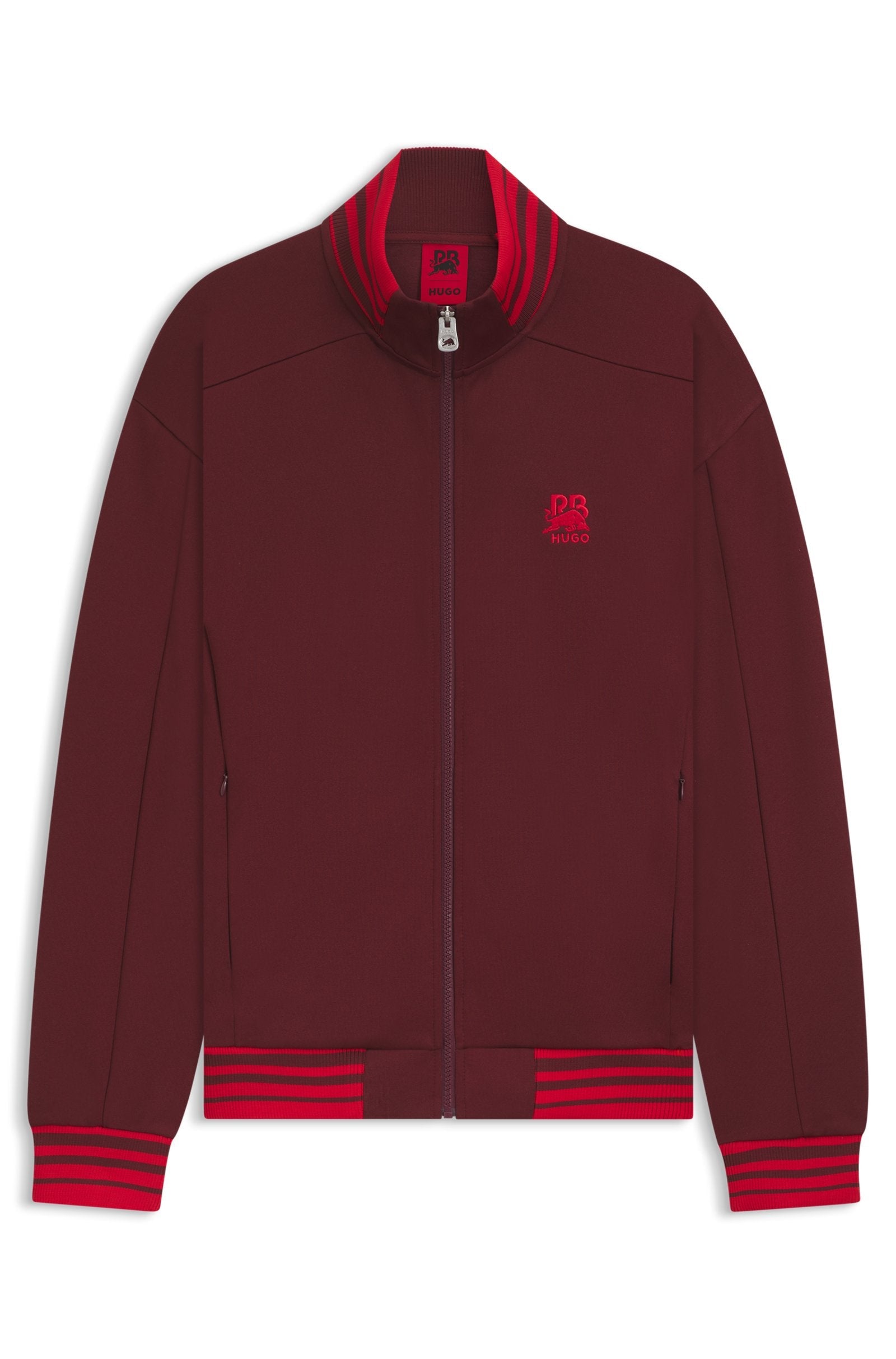 Sudadera HUGO x RB con cremallera y logo de toro