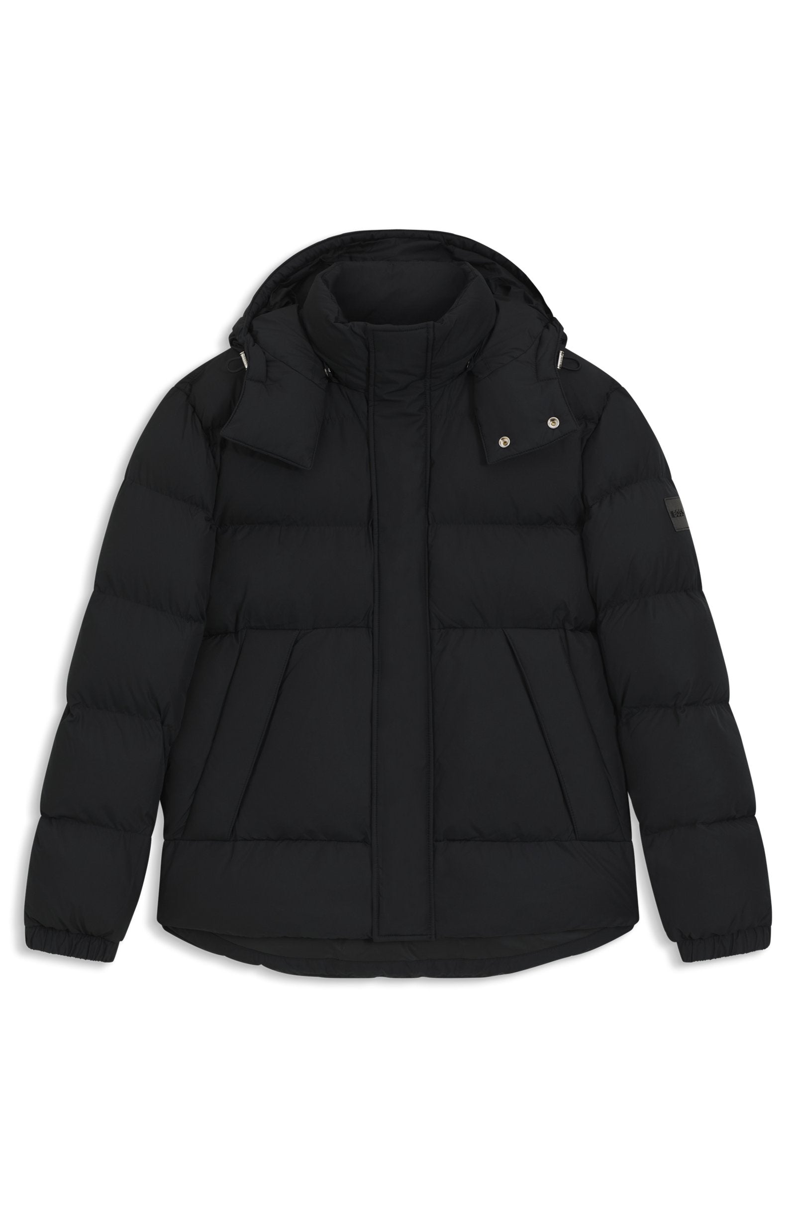 Chaqueta repelente al agua con insignia de logo