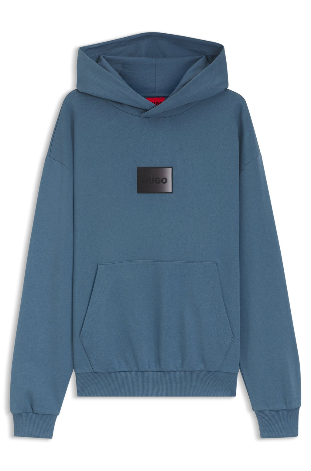 Prenda con capucha de felpa de algodón con logo degradado