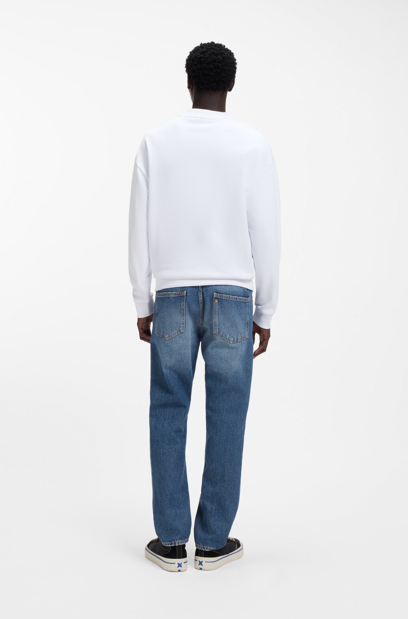 Sudadera de felpa de algodón con ilustración de logo