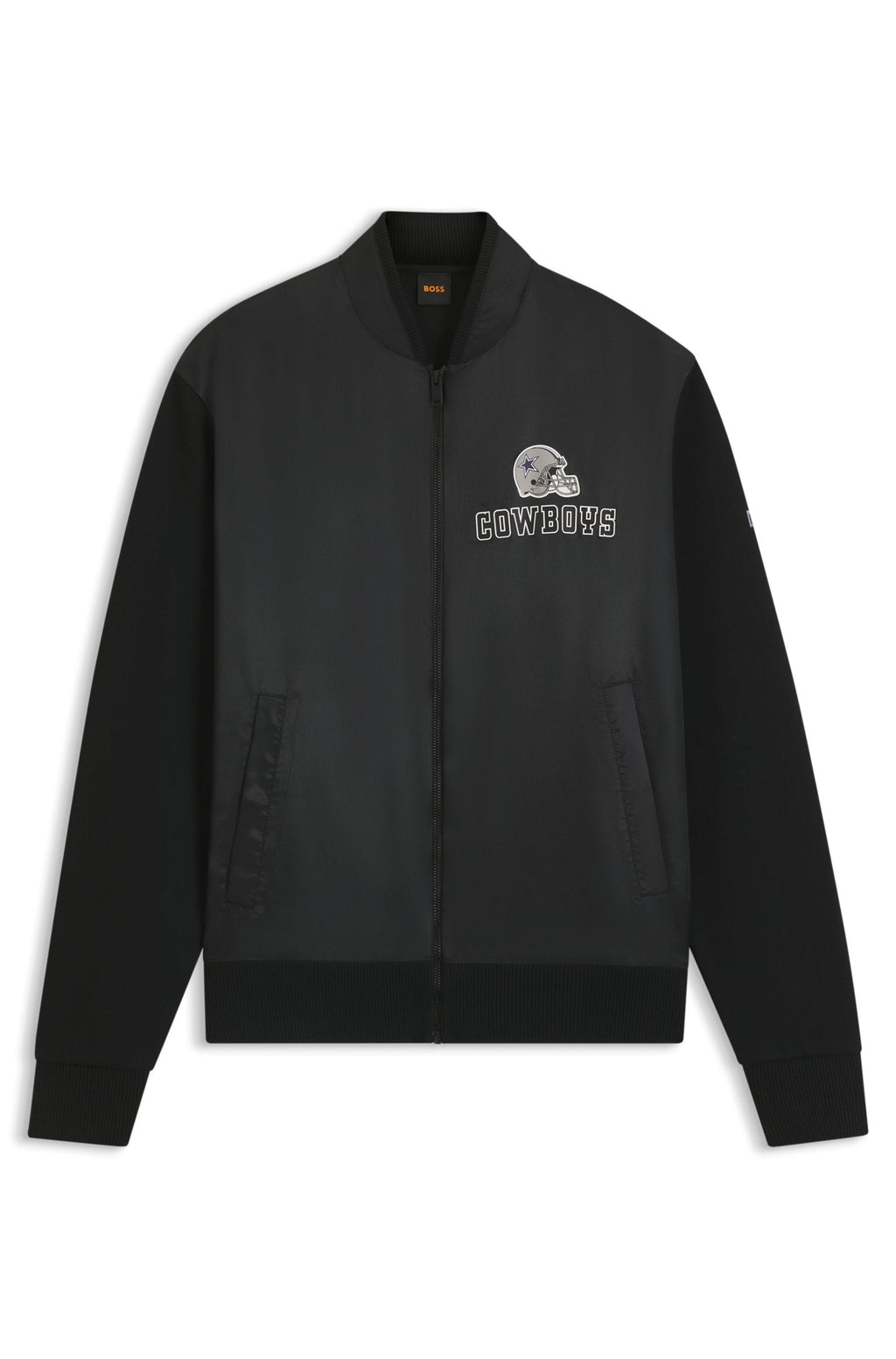 Chaqueta bomber BOSS x DALLAS COWBOYS con gráfico de casco